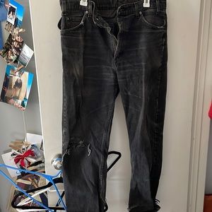Black Levi’s jeans